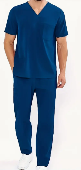 Men Medical Work Uniform Set (Short Sleeve)