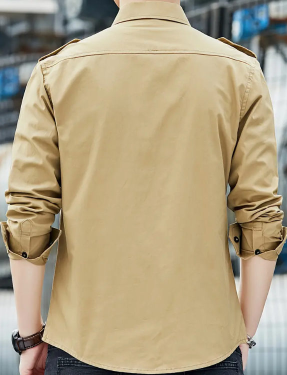 Men's LS Button Cargo Shirt