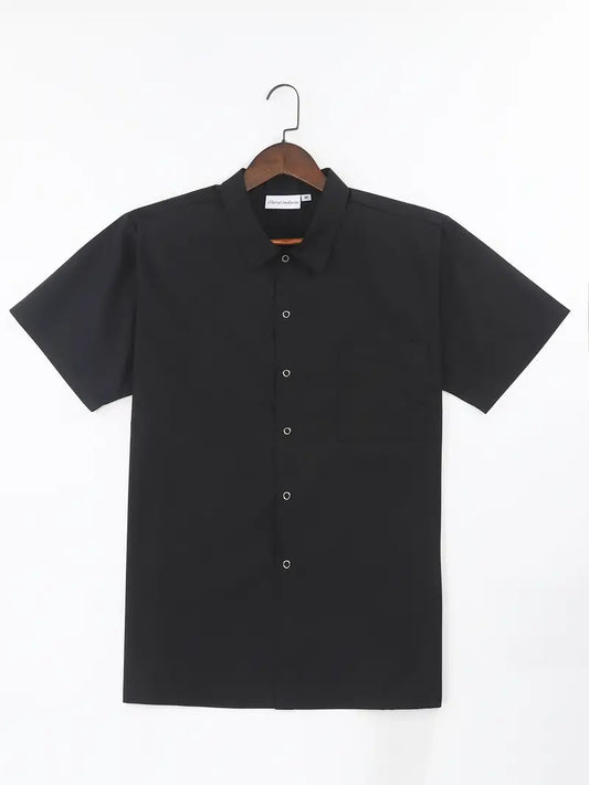 Short Sleeve Men Button Up Shirt