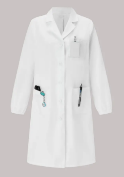 Unisex Multi-Pocket Lab Coat