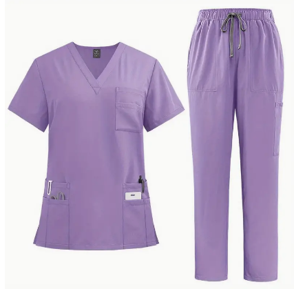 Women Medical Work Uniform Set (Short Sleeve)